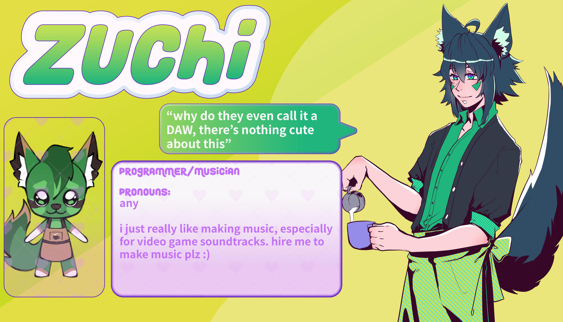 ZUCHI ★ PROGRAMMER | MUSICIAN ★ BlueSky Twitter Twitch Carrd