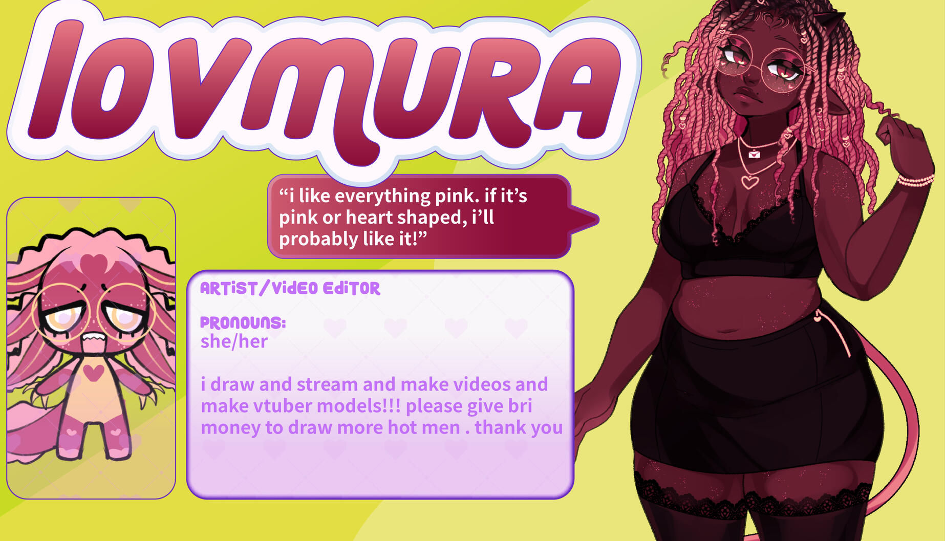 LOVMURA ★ ARTIST | VIDEO EDITOR ★ BlueSky Twitter Twitch VGen